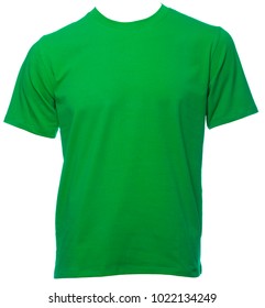 plain green t shirt back