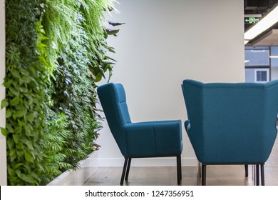 Green plants in large corporate offices, good environment and improved work efficiency - Powered by Shutterstock