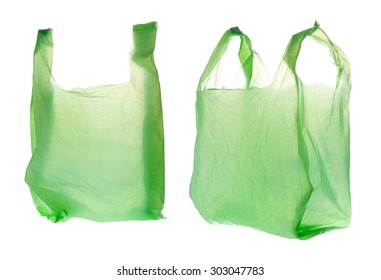 Green Plastic Bag On White Background Stock Photo 303047783 | Shutterstock