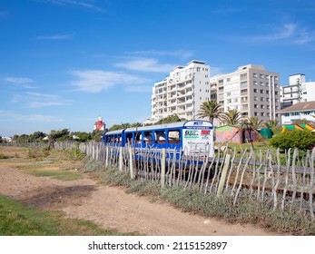 Green Point, Cape Town, South Africa 30-01-2022

The Blue Train Park In Green Point. Train Riding By On A Track.