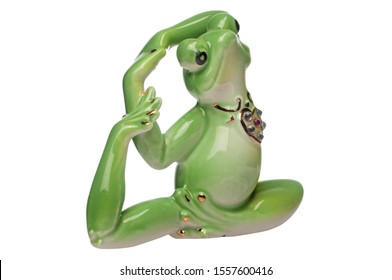 yoga frog figurine