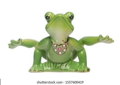 yoga frog figurine