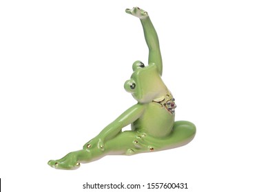 yoga frog figurine