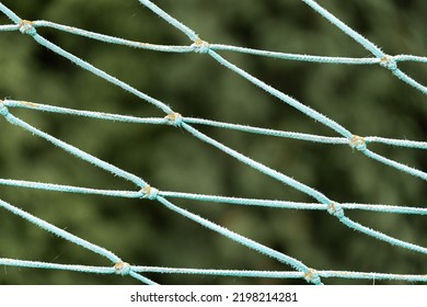 Green Protective Football Net Texture Background