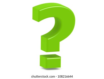 Green question mark - Shutterstock ID 108216644