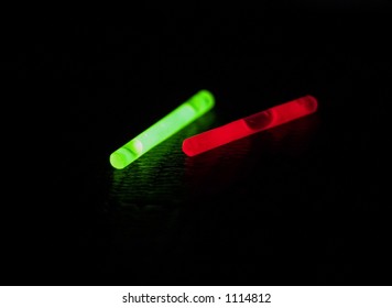 Green and red lightsticks