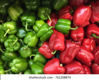 Green And Red Peppers