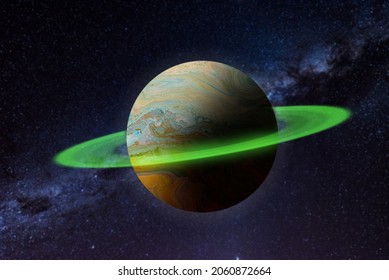 Green Ring Planet, Green Saturn Ring