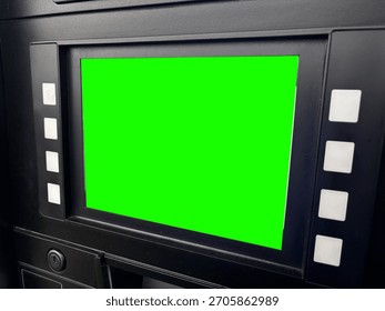 Green Screen Interface at a Gas Pump