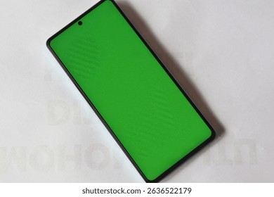 green screen on an android phone