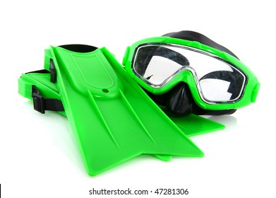 Green Scuba Gear For Playing By Kids