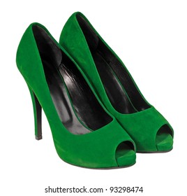 green shoes women