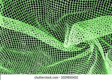 a green silver mesh fabric, with a woven metallic thread. Enjoy the eyes of this mesmerizing metal flower net. Bright and pretty clean, this acetate mesh will tell everyone.