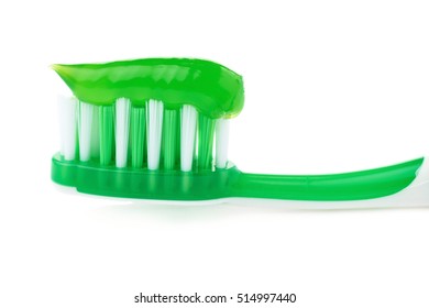 green tooth paste