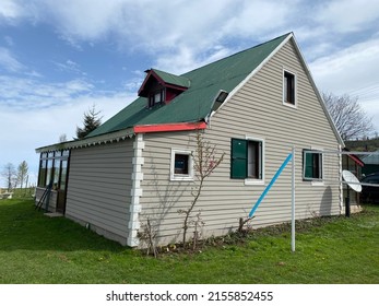 Green, Skyspace And Old House