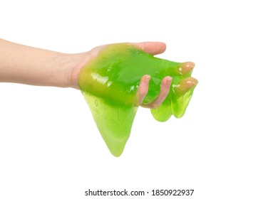 Green Slime Toy Woman Hand Isolated Stock Photo 1850922937 | Shutterstock