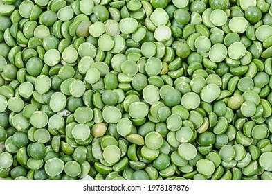 Green split peas background as background.