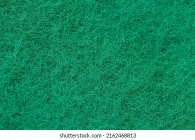 Green Sponge Texture Closeup View.