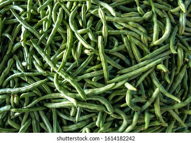 green string beans as a texture