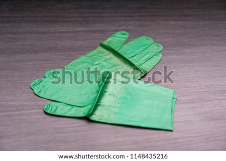 Green Surgical Gloves - Non allergic. 