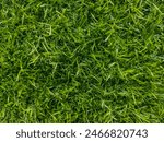 Green synthetic grass, top view