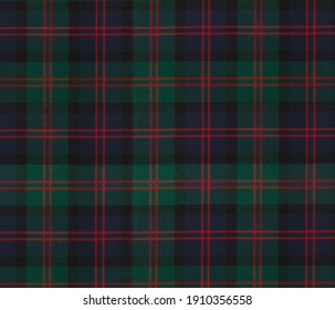 Green Tartan Checkered Fabric Pattern