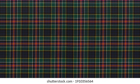 Green Tartan Checkered Fabric Pattern