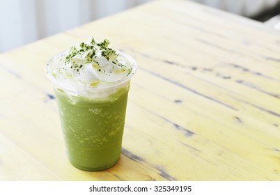green tea frappe