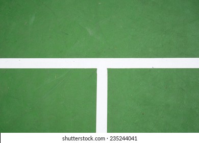 Green Tennis Court Surface, Sport Background