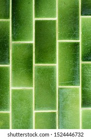 Green Tile Background, Close Up