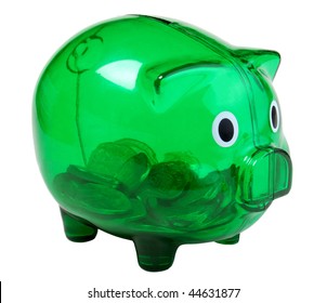 170 Piggy bank with a few coins Images, Stock Photos & Vectors ...