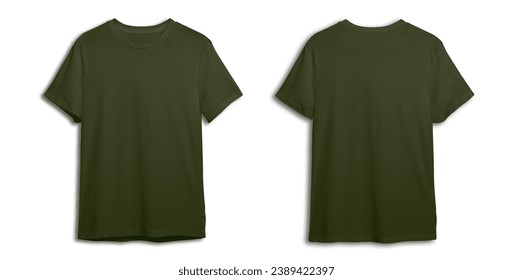 Green t-shirt template for designing and printing t-shirts for you