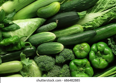 Green vegetables background