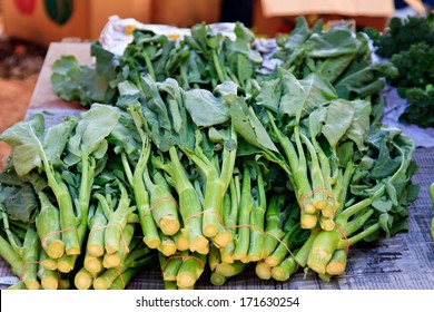 Green Vegetables And Dark Leafy Food Background As A Healthy Eating Concept