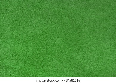 Green Velour Texture. Horizontal Close Up