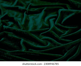 Green velvet fabric texture used as background. Empty green fabric background of soft and smooth textile material. There is space for text.	 - Shutterstock ID 2308946785