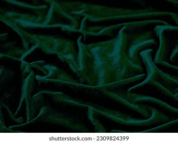 Green velvet fabric texture used as background. Empty green fabric background of soft and smooth textile material. There is space for text.	 - Shutterstock ID 2309824399