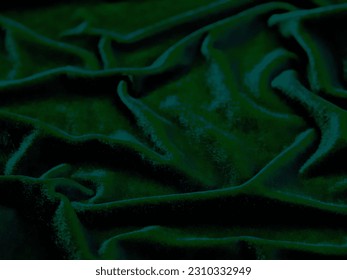 Green velvet fabric texture used as background. Empty green fabric background of soft and smooth textile material. There is space for text.	 - Shutterstock ID 2310332949