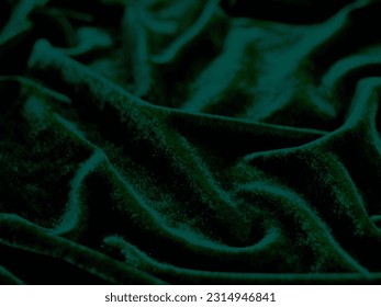 Green velvet fabric texture used as background. Empty green fabric background of soft and smooth textile material. There is space for text.	 - Shutterstock ID 2314946841