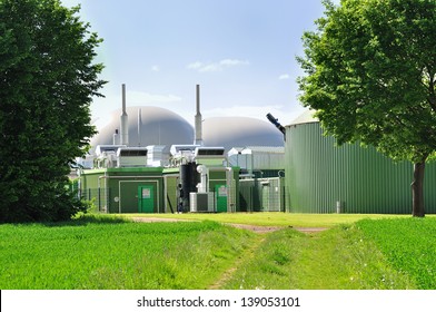 Green view on a bio fuel plant.