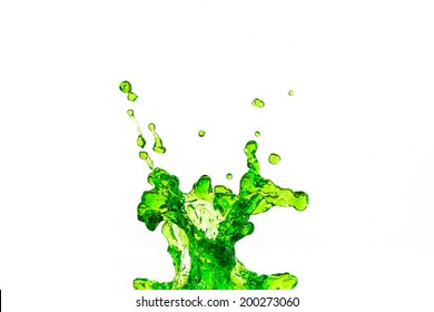 Abstract Isolated Colored Liquid Splash Front Stock Illustration 1540181846