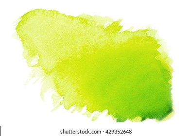 Green watercolor on paper - Shutterstock ID 429352648