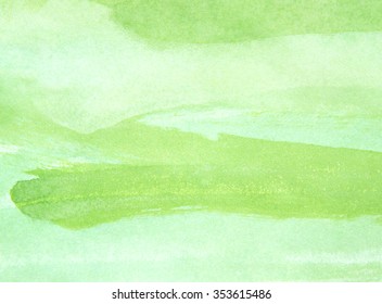 green watercolor paper
