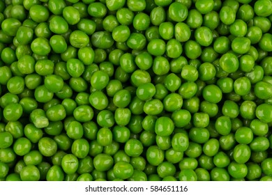 Green wet raw peas vegetable for background