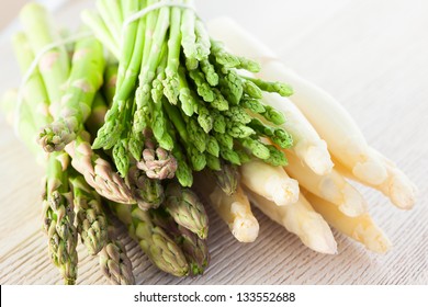 Green And White Asparagus