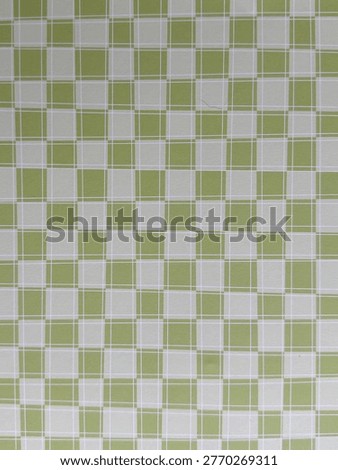 Green And White Check Pattern Background Geometric Grid Design Repeating Square Texture