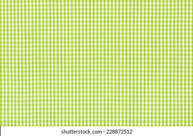 Green And White Checkered Fabric