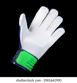 Green And White Soccer Goalkeeper Glove Palm