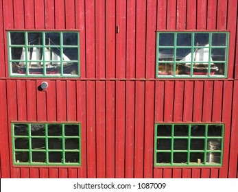 Green Windows and Red Wall