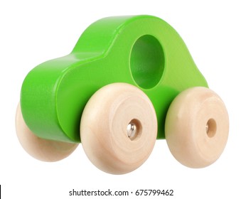 Green Wooden Toy Car